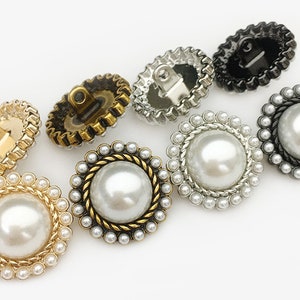 5pcs Round metal buttons，Gold buttons, fashion coat buttons， decorative buttons，clothing accessories，High quality button，Mom&#39;s gift