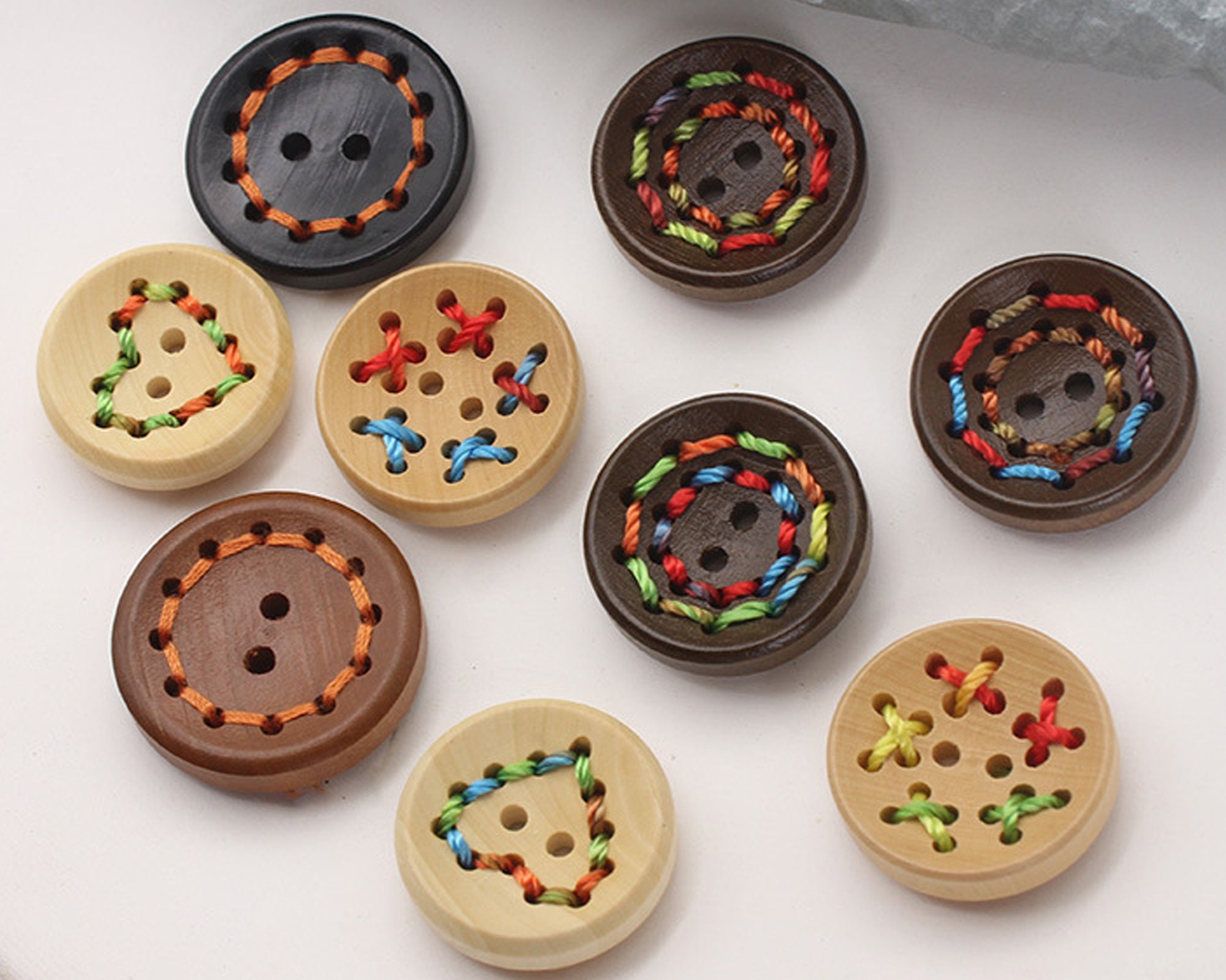 10pcs Custom Wood Button，custom Garment Button，handmade Button，rustic ...