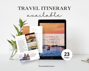 Venice Travel Itinerary | Europe Itinerary | Trip Guide | Itinerary Planner | Digital Travel Itinerary | Italy Travel Planner
