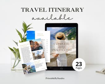 Amalfiküste Reiseplaner - der ultimative 7-Tage-Reiseplan für Italien | Printable & Digital Travel Organizer | Sofort Download