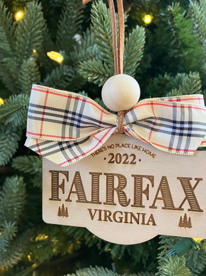 Personalized Christmas Ornament City Ornament Zip Code Etsy