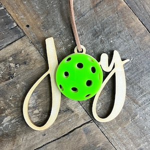 Pickleball Ornament, Pickleball Christmas Ornament, Christmas Tree Ornament, Pickleball Gift, Pickleball, Deck the Halls with Pickleballs