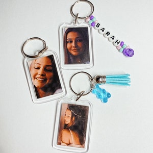 sarah photo keychain