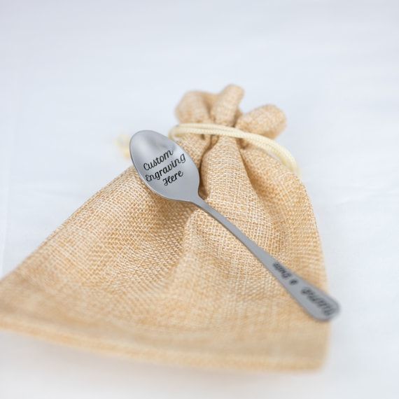 4.75 Engraved Silver Spoon Mini Spoon Baby Spoon Etsy