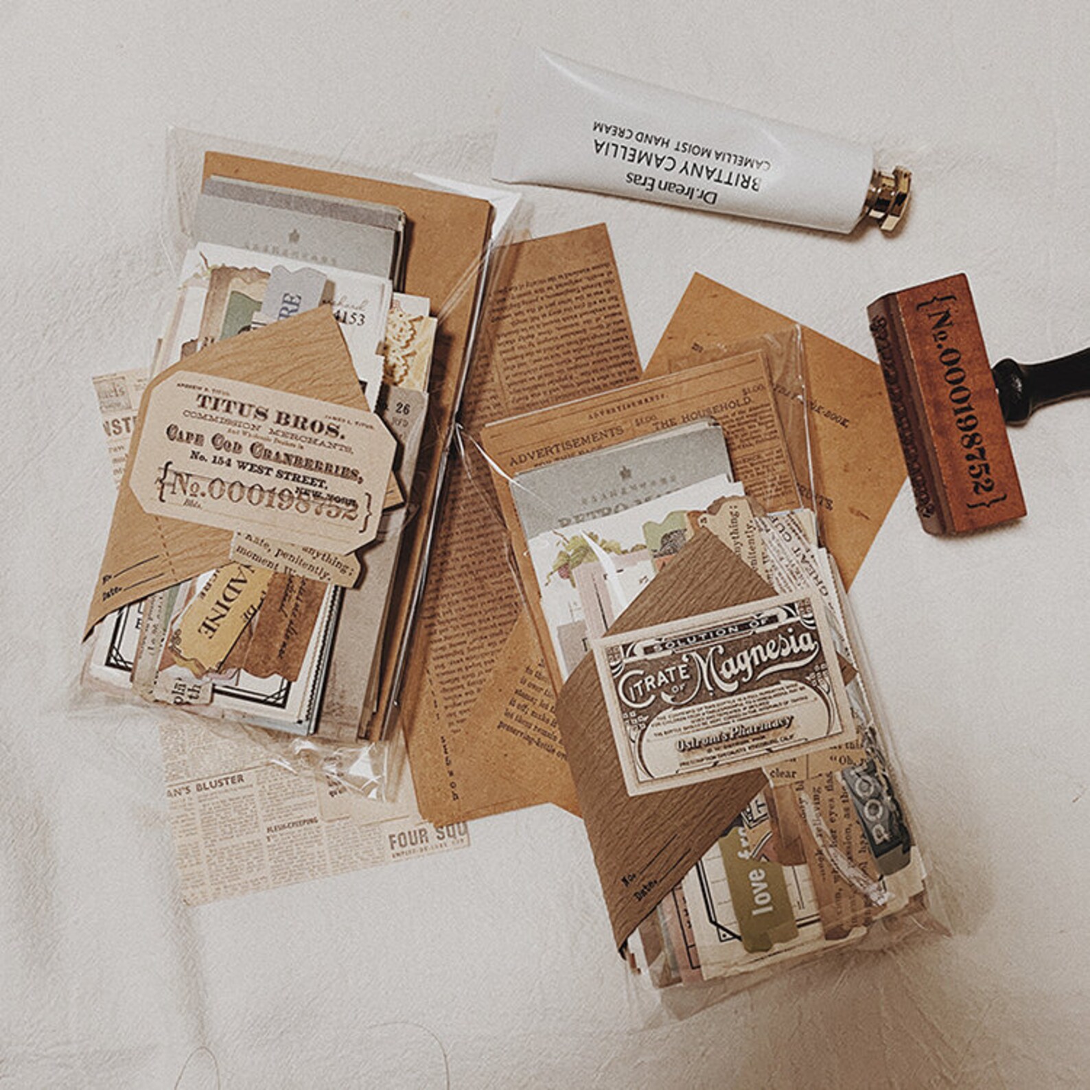 200+ PCS Paper Ephemera Pack | Junk Journal Kit | Vintage Ephemera ...