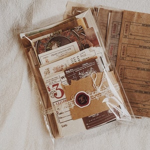 230+ PCS Paper Ephemera Pack | Junk Journal Kit | Vintage Ephemera | Old Book Pages | junk journal ephemera | Vintage Paper | Ephemera