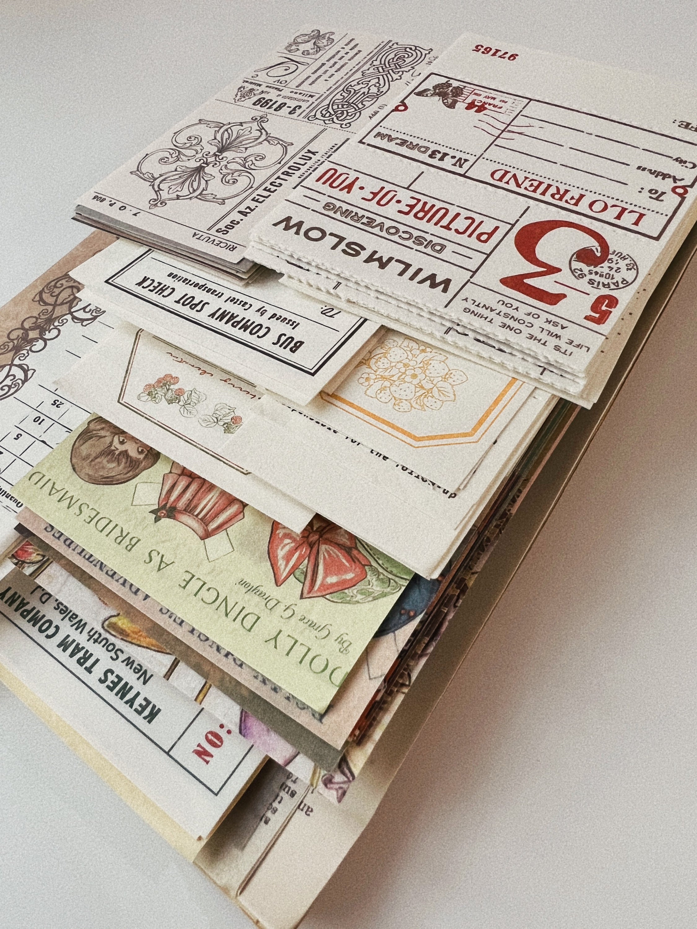 230 PCS Paper Ephemera Pack Junk Journal Kit Vintage - Etsy