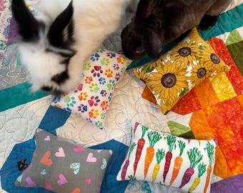 Bunny Play Toss Toy Pillow