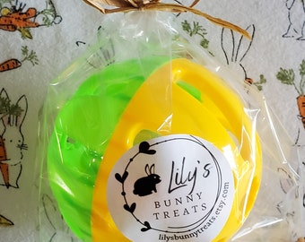 Bunny Ball Toss Toy: Rabbit Enrichment with Bell