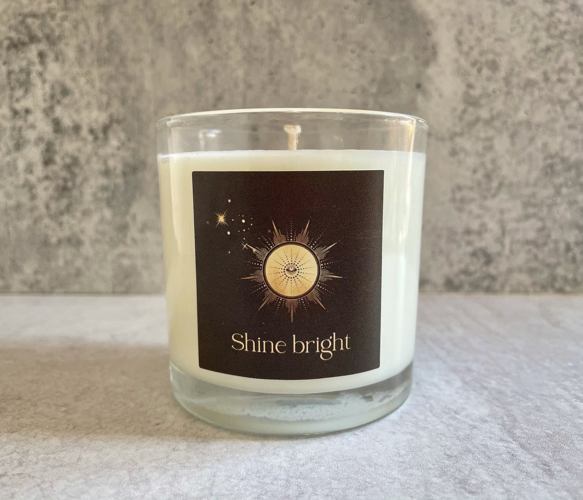 Shine Bright Intention Candle Intention Candles Inspiring Etsy