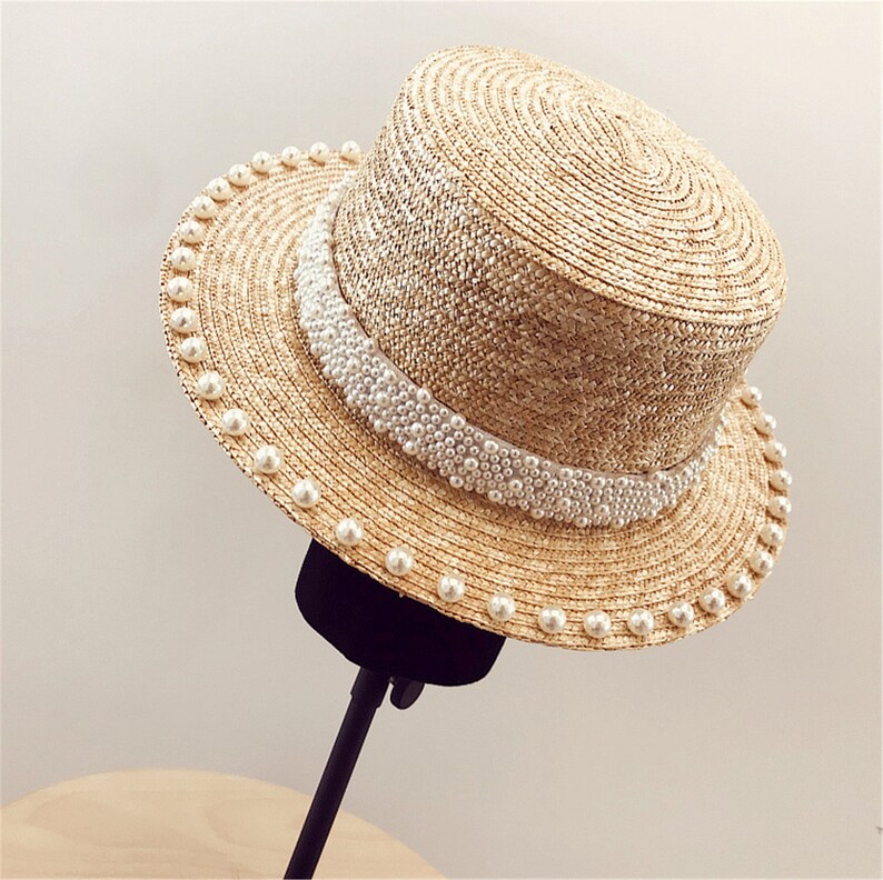 Hepburn Style Retro Sun Hat Ladies Vacation Sunscreen Beach | Etsy