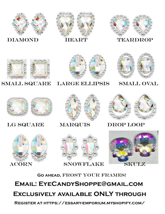 Eye Candy Rock Candy Heart Diamond Teardrop Elipsis Etsy UK