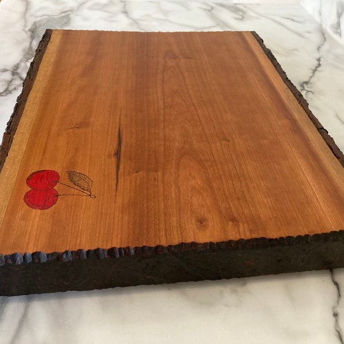 Handmade Wooden Charcuterie authentic Board, Door County Cherry Charcuterie Board