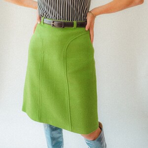 Lime green faux fur skirt – Parisian Bridal EP