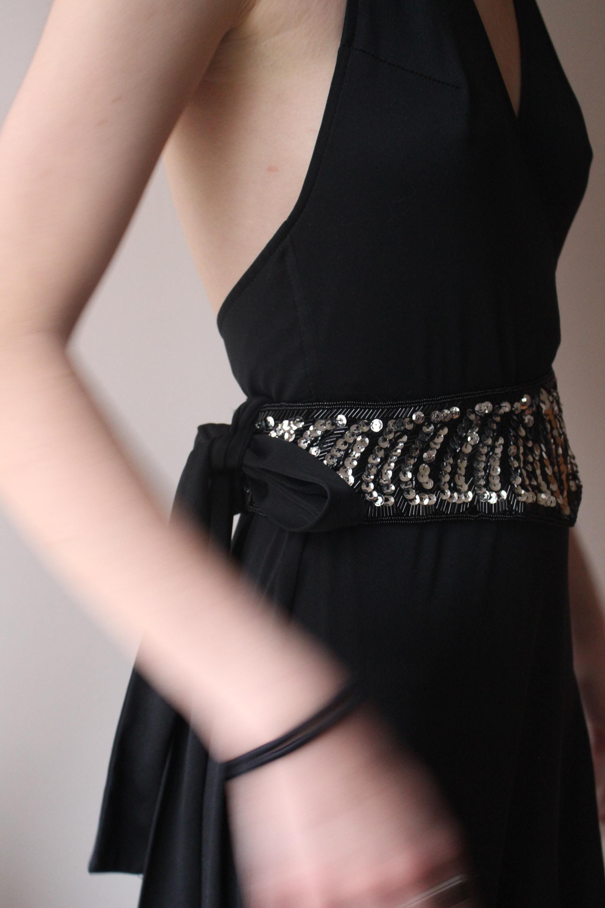 Speyer Milor Formal Dress Belt Women M L Black Multicolor Beaded Sequin Handmade Speyer Milor Beaded Belt - Etsy main image 3