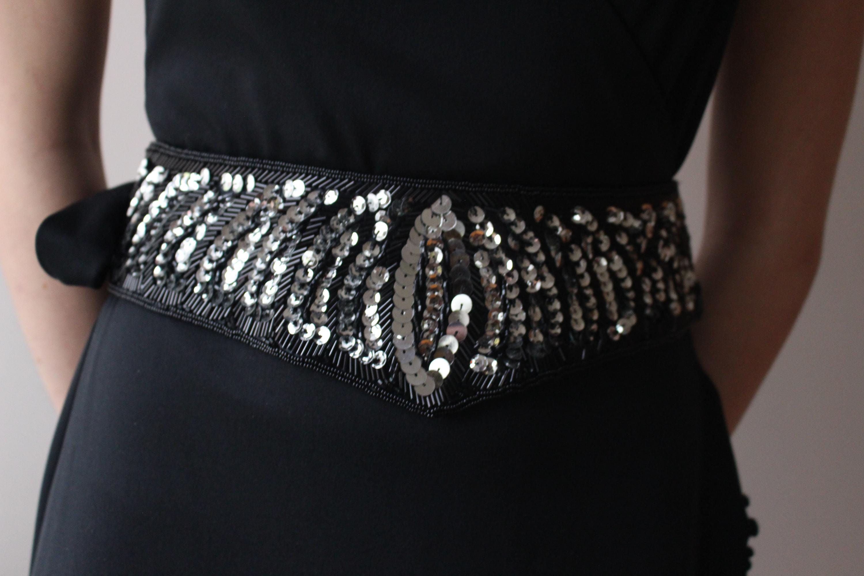 80s Sequin Beaded Belt From Speyer Milor - Size Small - Etsy display picture 2