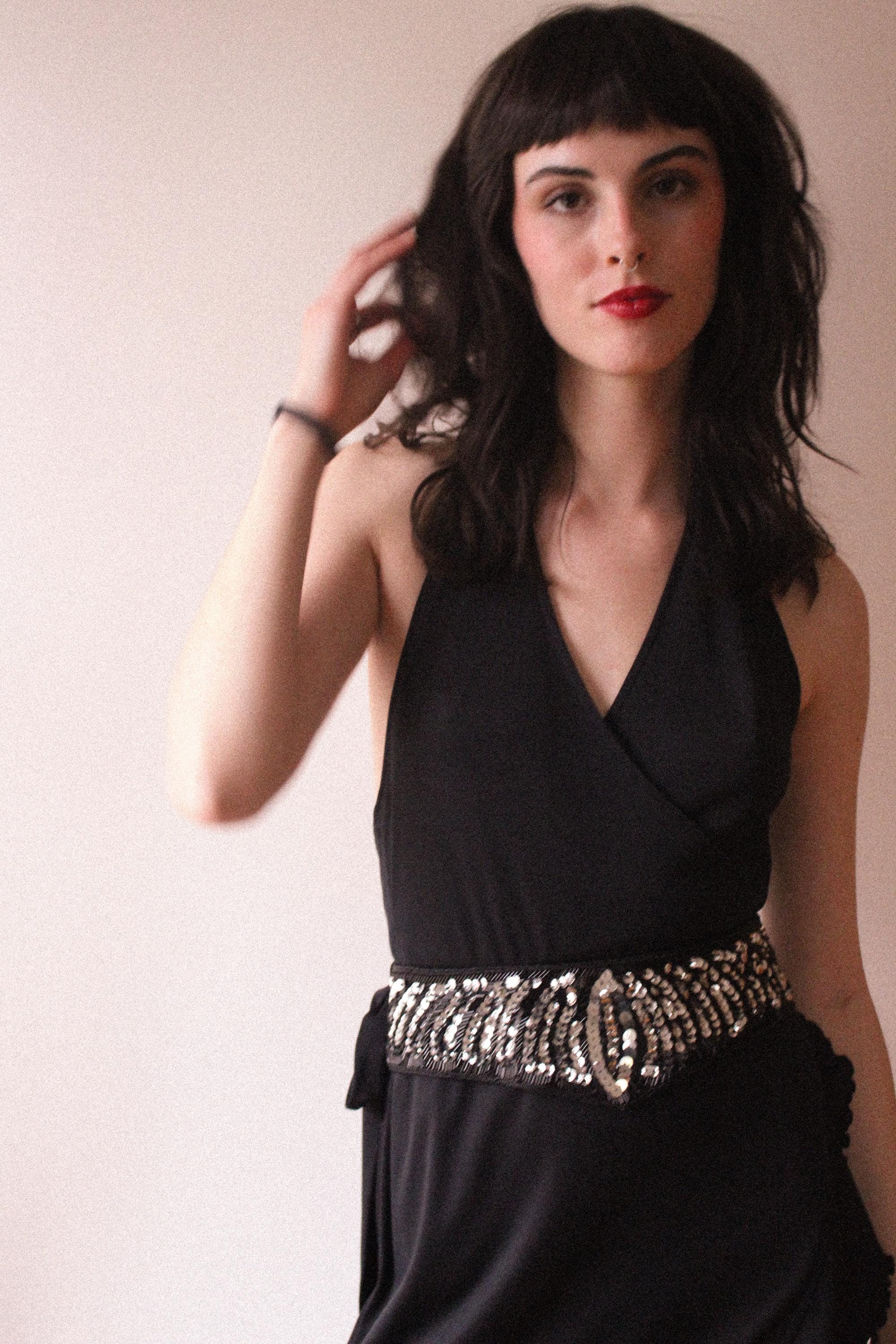80s Sequin Beaded Belt From Speyer Milor - Size Small - Etsy display picture 3