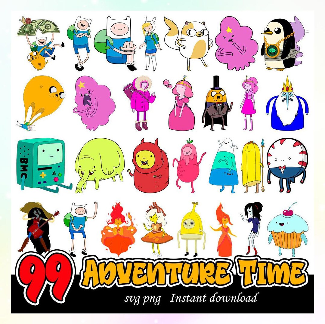 Adventure Time Svg Bundle Adventure Time Png Bundle - Etsy