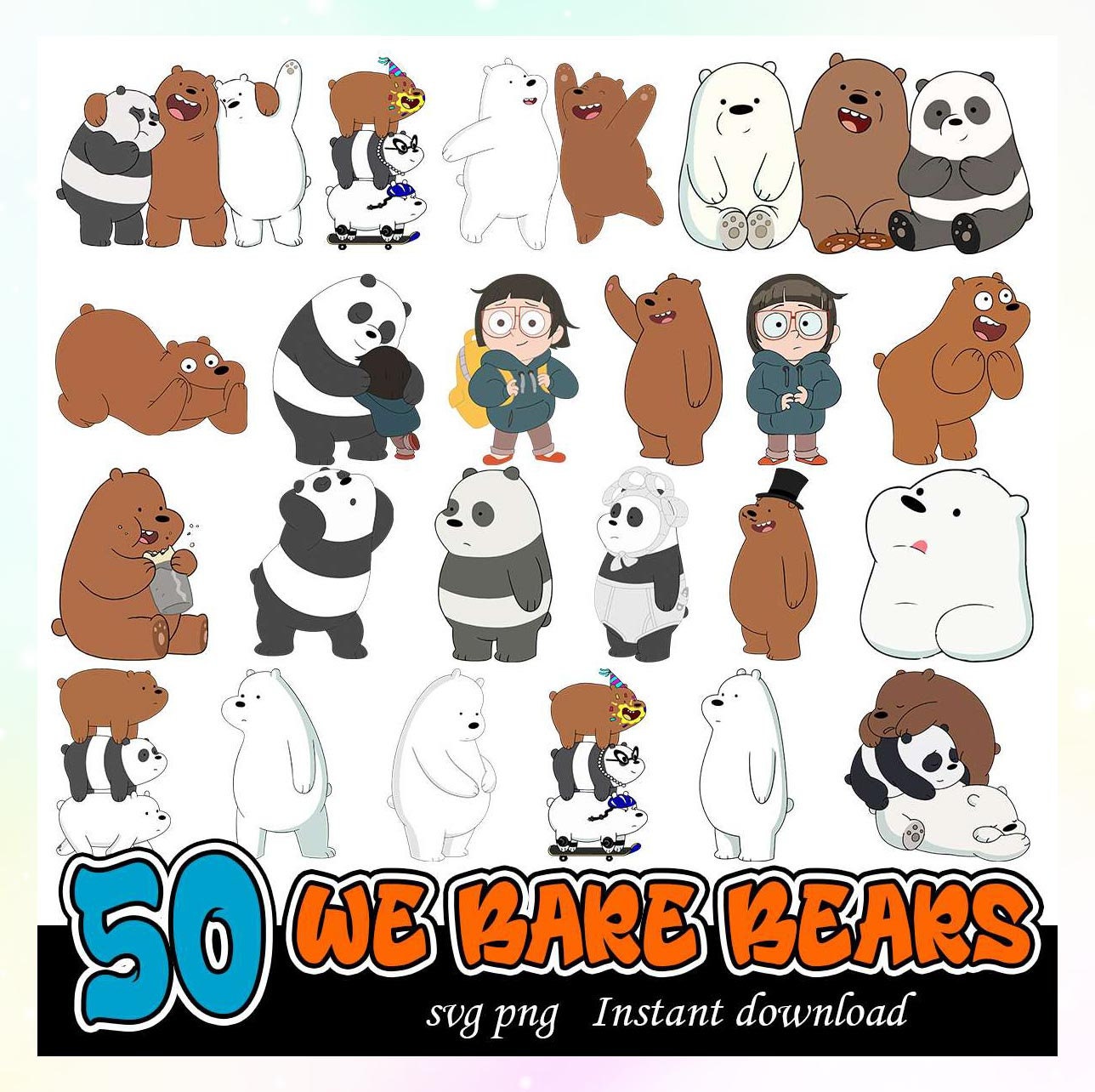 Nom Nom - We Bare Bears Sticker