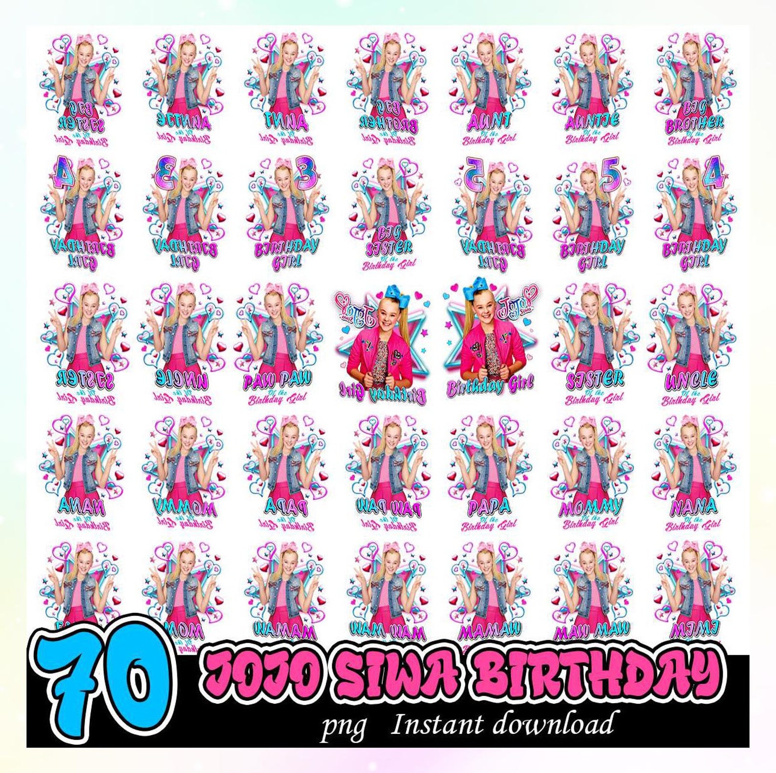 Jojo Siwa Bundle Png, Jojo Siwa Vector, Jojo Siwa Silhouette, Jojo Siwa