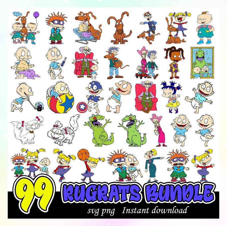 Rugrats Svg Rugrats Clipart Rugrats Png Files Rug Rats Svg Etsy Australia