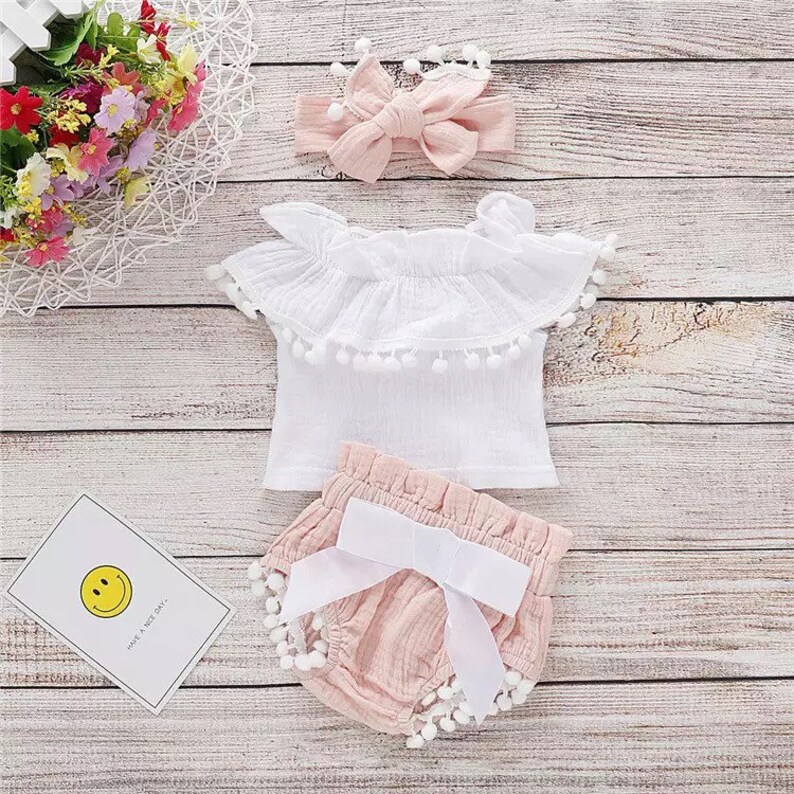 Baby Girl Clothes Summer Baby Girl Outfits Baby Clothes Etsy