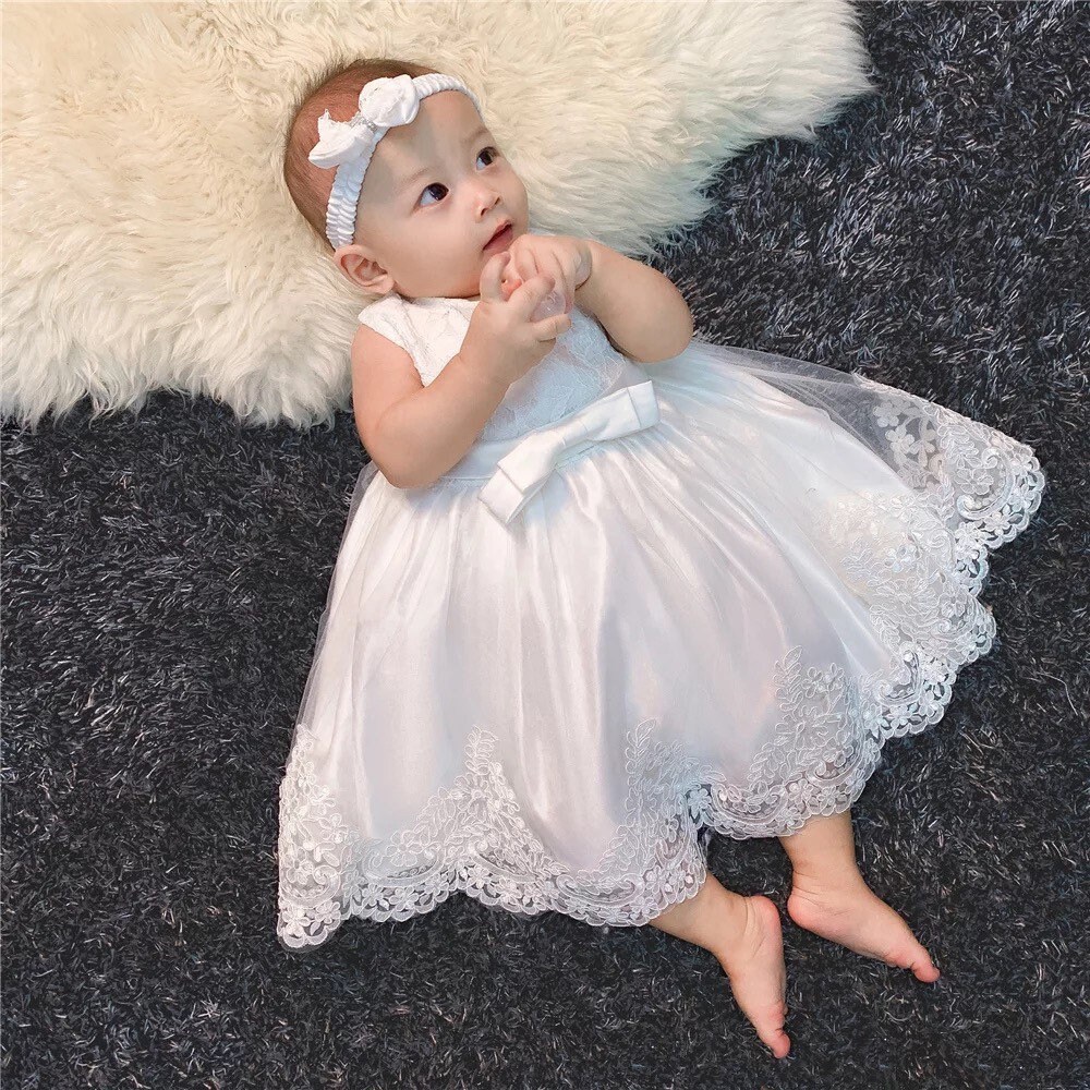 Girls Complete Baptism Outfit Lace Baptism Dress Baby Girl Etsy