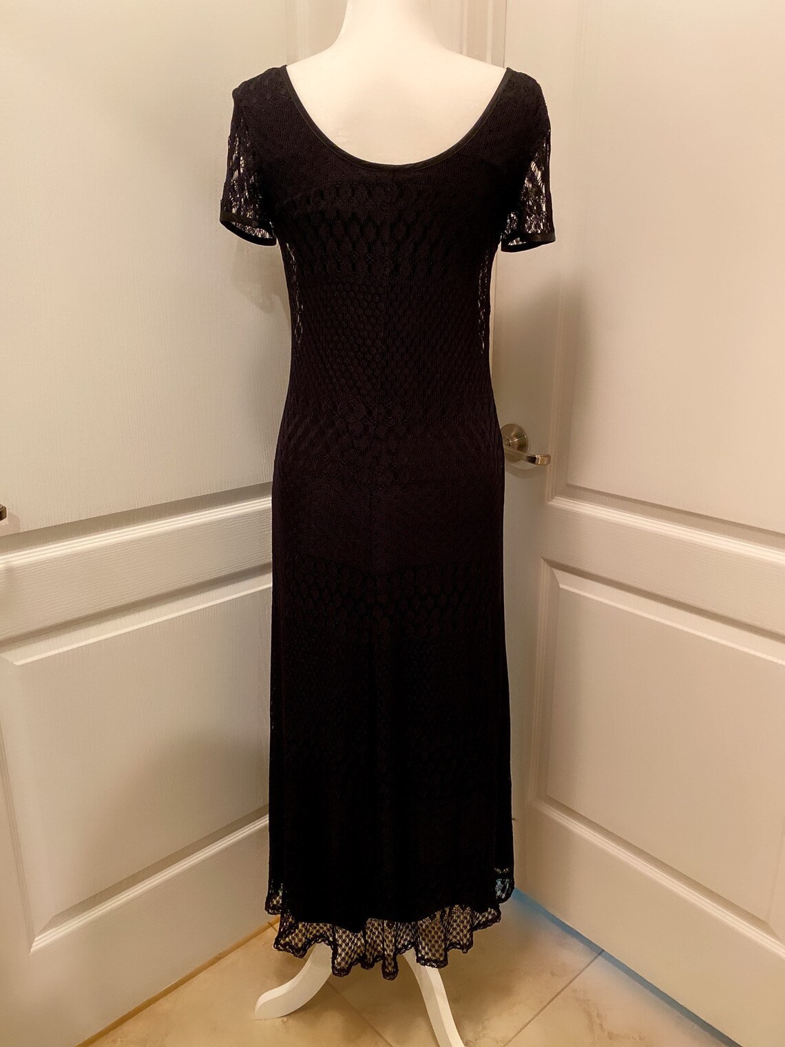 Vintage Black Lace Dress Etsy Singapore