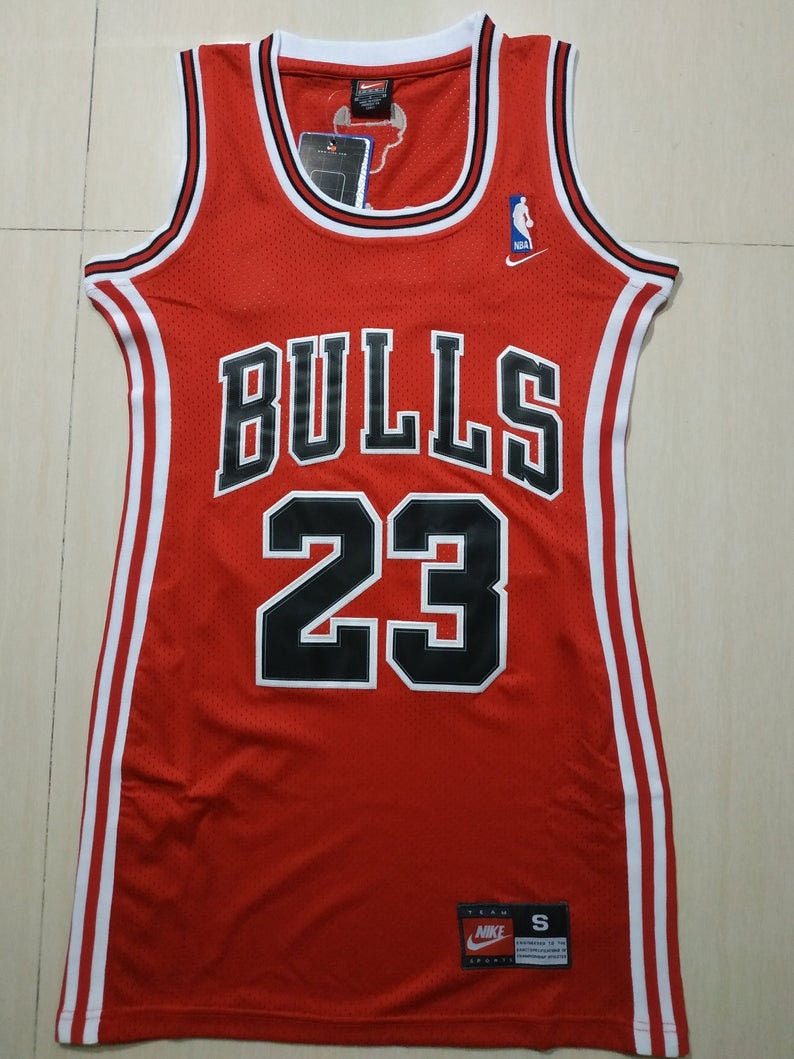 Classic Chicago Bulls Jersey Dress 23 Jordan Red Etsy