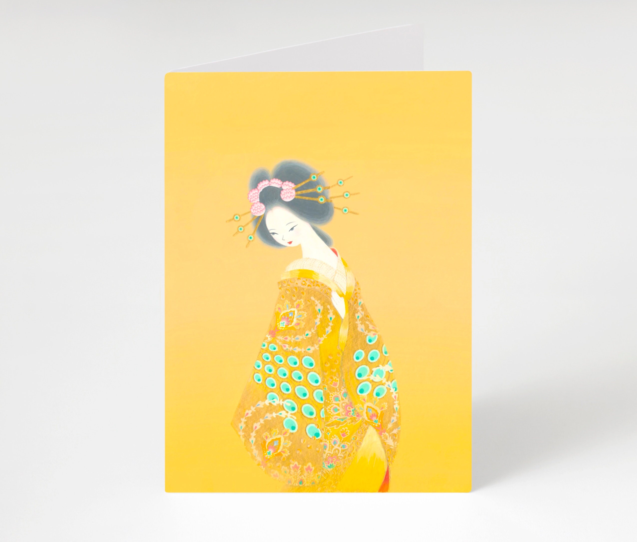 Greeting Card Japanese Greeting Card Japanese Watercolor | Etsy