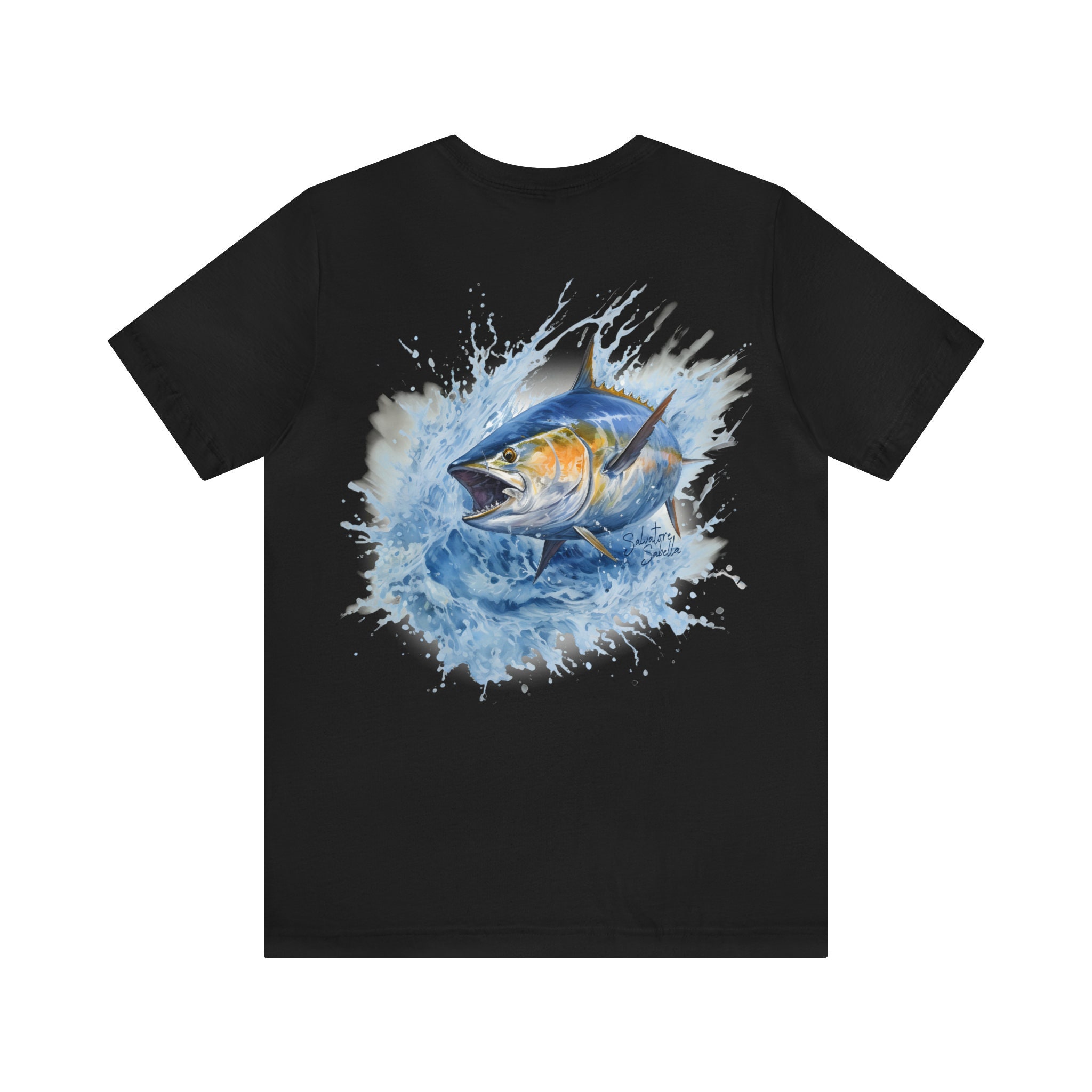 Yellowfin Tuna Unisex Jersey Short Sleeve Tee by Marine Artist - Etsy