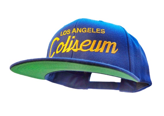 Los Angeles 90s Hat | the Coliseum Vintage-style Embroidered Blue 