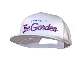 Vintage 90s New York Basketball Hat: Embroidered Snapback Cap