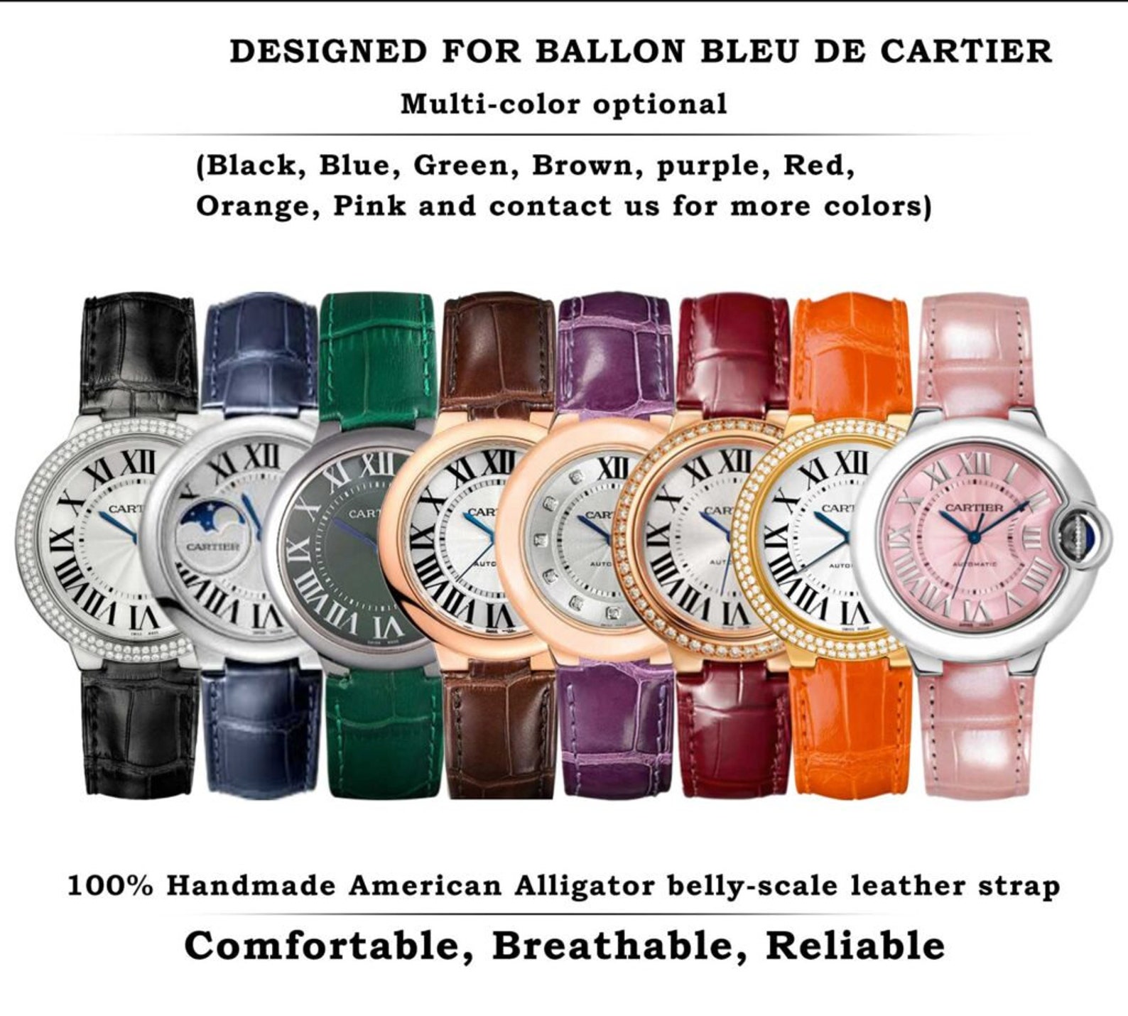 cartier ballon bleu leather strap replacement