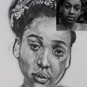 Custom charcoal portrait