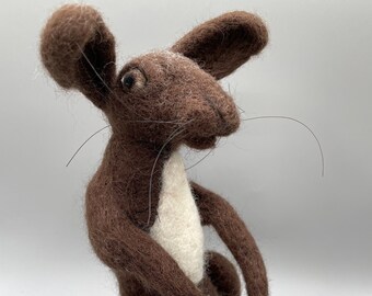 Thomas the Needle-Felted Hare/Rabbit. Woodland Animals. Needle-Felted Sculpture. Wool Rabbit. Hare Sculpture. Forest Animals. Felt Animals.