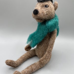 Bernie the Needle-Felted Bear. Woodland Animals. Needle-Felted Sculpture. Wool Bear. Bear Sculpture. Forest Animals. Felt Animals. image 3