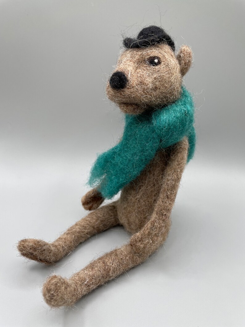 Bernie the Needle-Felted Bear. Woodland Animals. Needle-Felted Sculpture. Wool Bear. Bear Sculpture. Forest Animals. Felt Animals. image 3