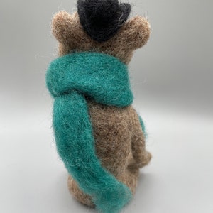 Bernie the Needle-Felted Bear. Woodland Animals. Needle-Felted Sculpture. Wool Bear. Bear Sculpture. Forest Animals. Felt Animals. image 4