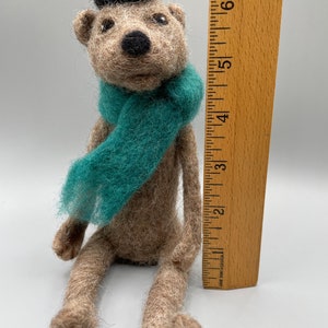 Bernie the Needle-Felted Bear. Woodland Animals. Needle-Felted Sculpture. Wool Bear. Bear Sculpture. Forest Animals. Felt Animals. image 5