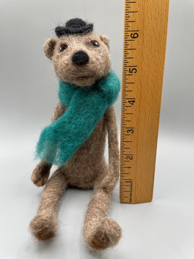 Bernie the Needle-Felted Bear. Woodland Animals. Needle-Felted Sculpture. Wool Bear. Bear Sculpture. Forest Animals. Felt Animals. image 5