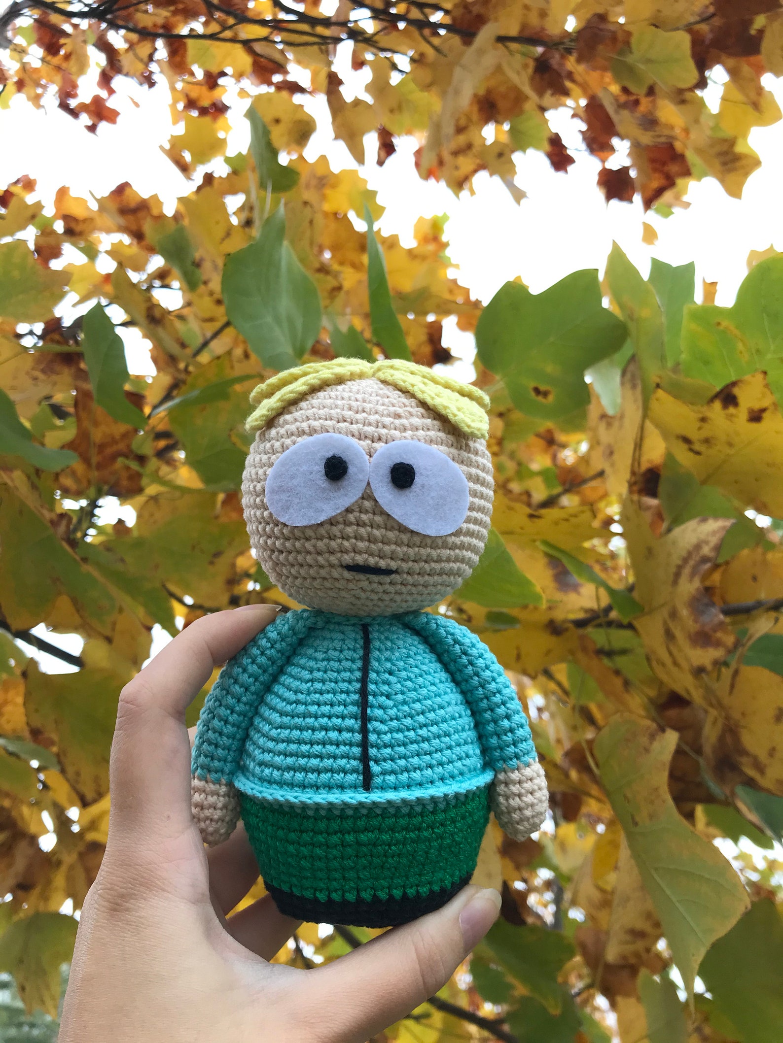 South Park Toys Butters Stotch Figure Amigurumi Doll Etsy