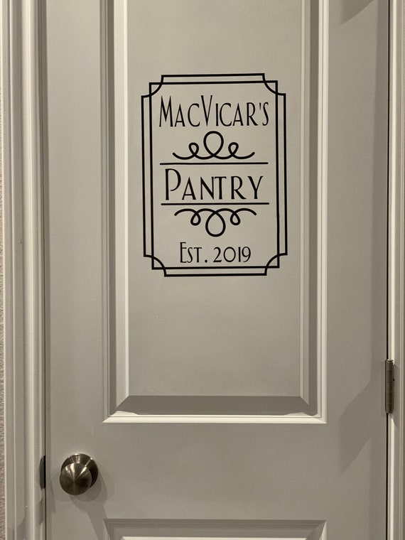 Custom Pantry Door Sign | Etsy