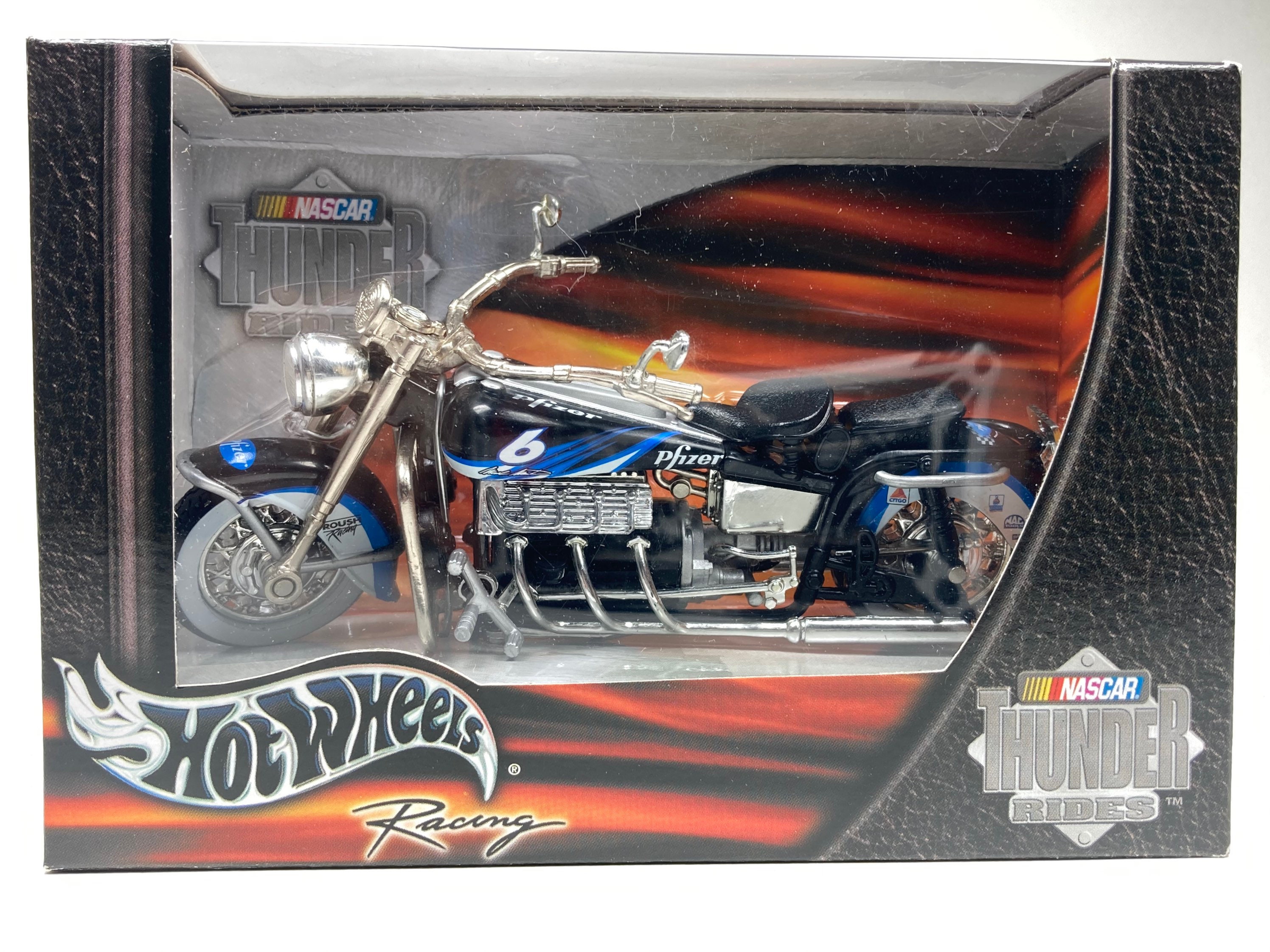 NASCAR Hot Wheels Racing Thunder Rides #6 PFIZER 1:18 Scale NIB