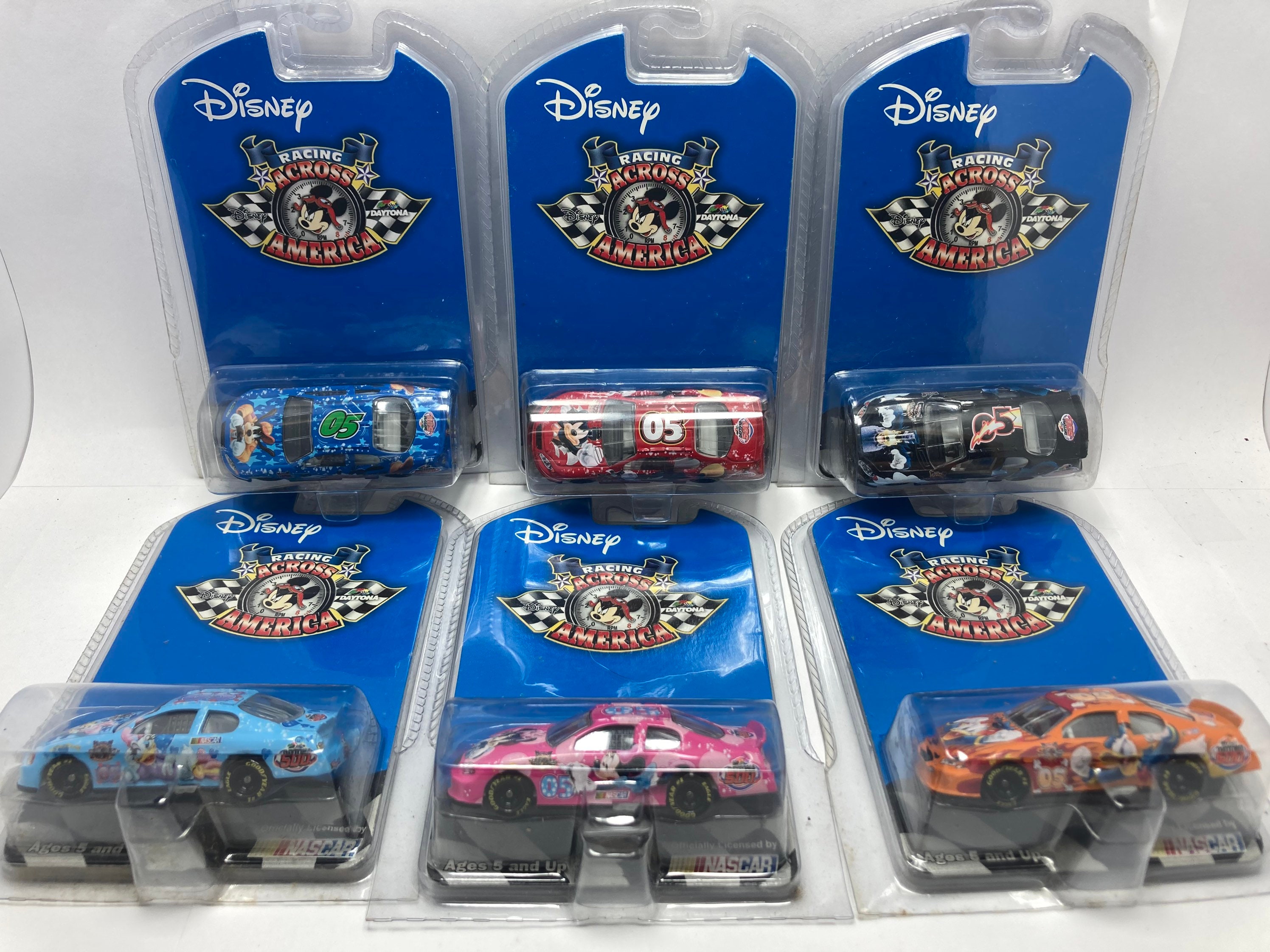 Disney Daytona 500 Complete Set 1-6 Mickey Minnie Big Bad