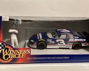 1998 DALE EARNHARDT Jr #3 AC-Delco 1:24 Nascar Die Cast with Figure Hasbro New Free Shipping