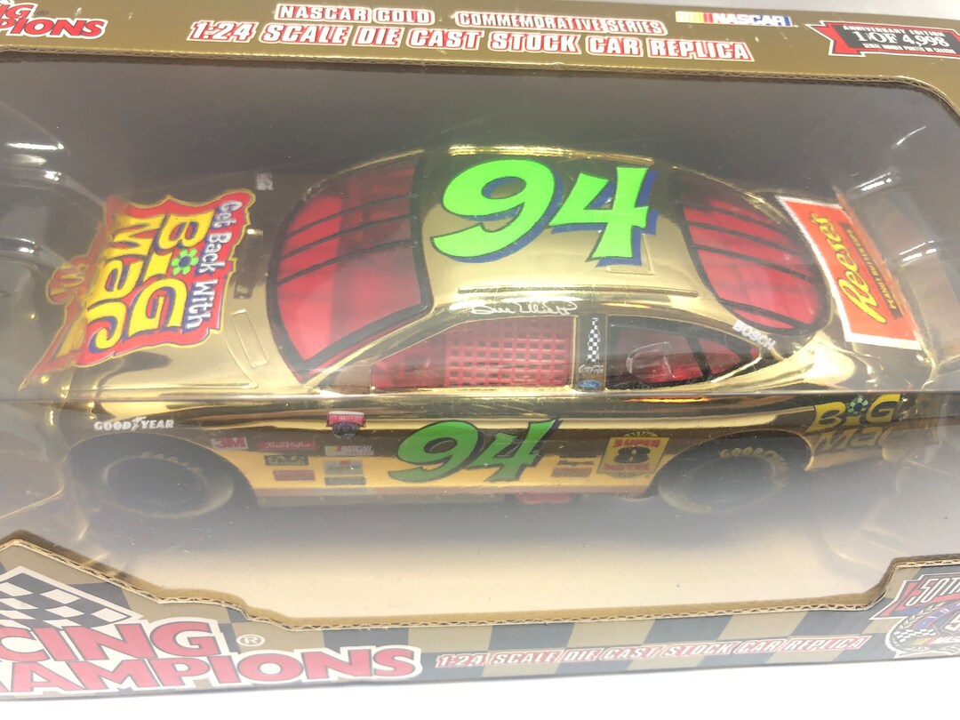 Bill Elliott #94 Gold 1/24 Scale 1 of Only 4998 Big Mac Nascar