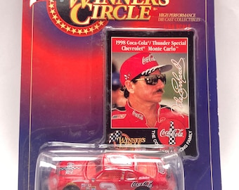 Dale Earnhardt 1998 50th Anniversary Series Winners Circle 1998 Coca Cola Thunder 1:64 NASCAR collectors card Free Shipping