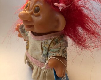 DAM Norfin Troll Vintage Troll Doll 5” Dam 1986 Style #5410 Zelda