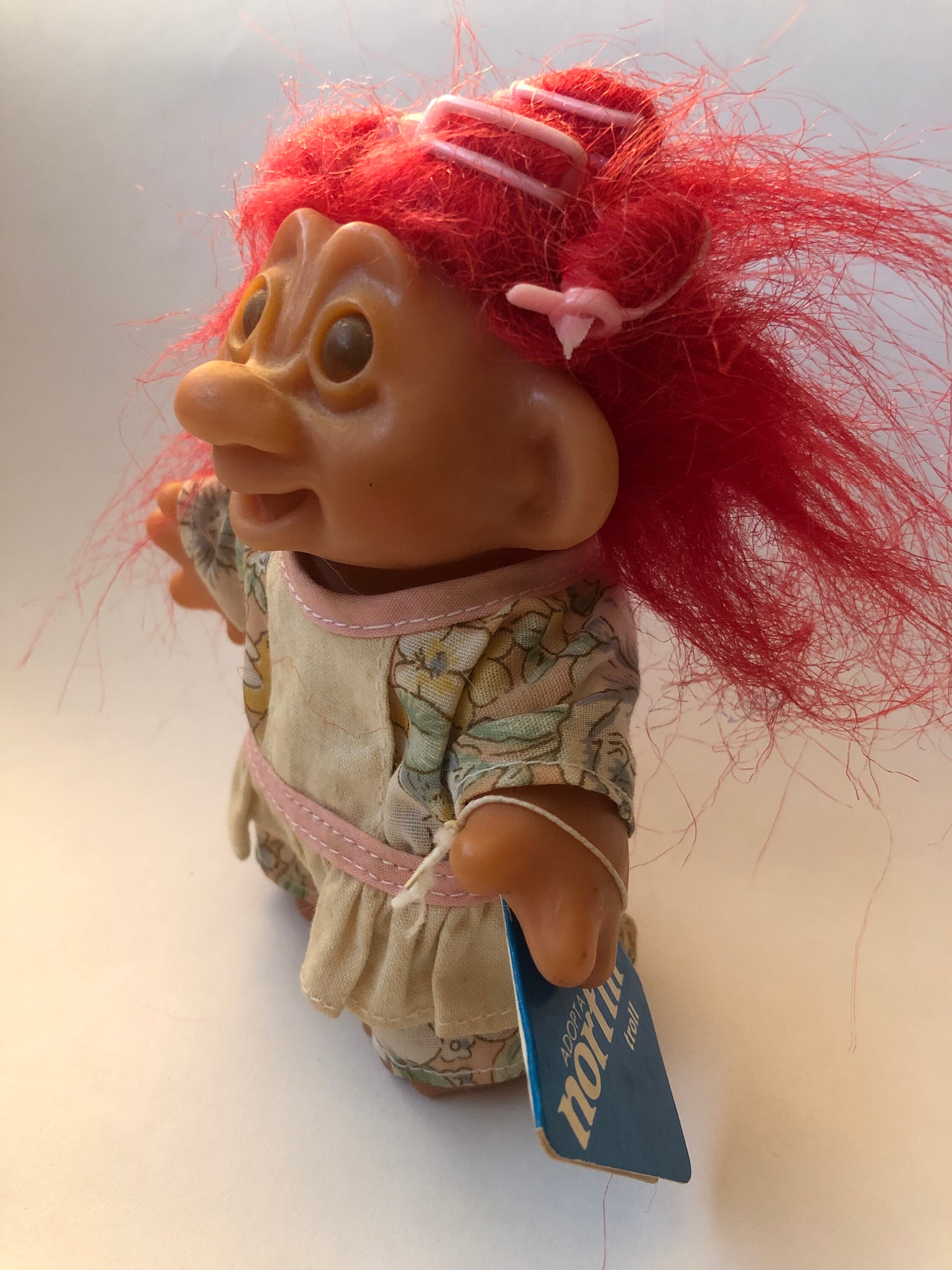 DAM Norfin Troll Vintage Troll Doll 5” Dam 1986 Style #5410